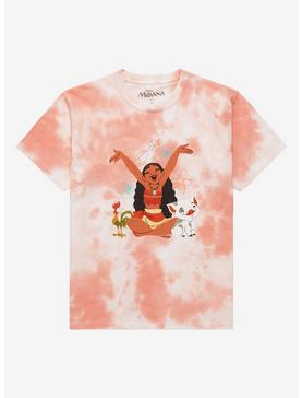 Disney Moana Floral Stretch Youth Tie-Dye T-Shirt - BoxLunch Exclusive , , hi-res
