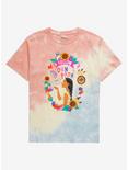 Disney Pocahontas Follow My Path Floral Youth Tie-Dye T-Shirt - BoxLunch Exclusive, TIE DYE, hi-res