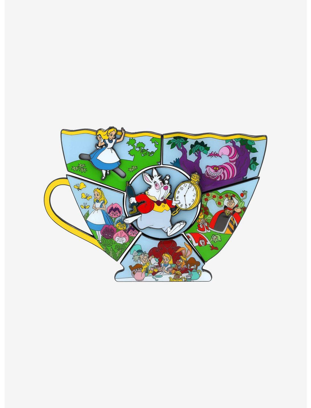 Loungefly Alice in Wonderland Teacup Puzzle Blind Box Enamel Pin , , hi-res