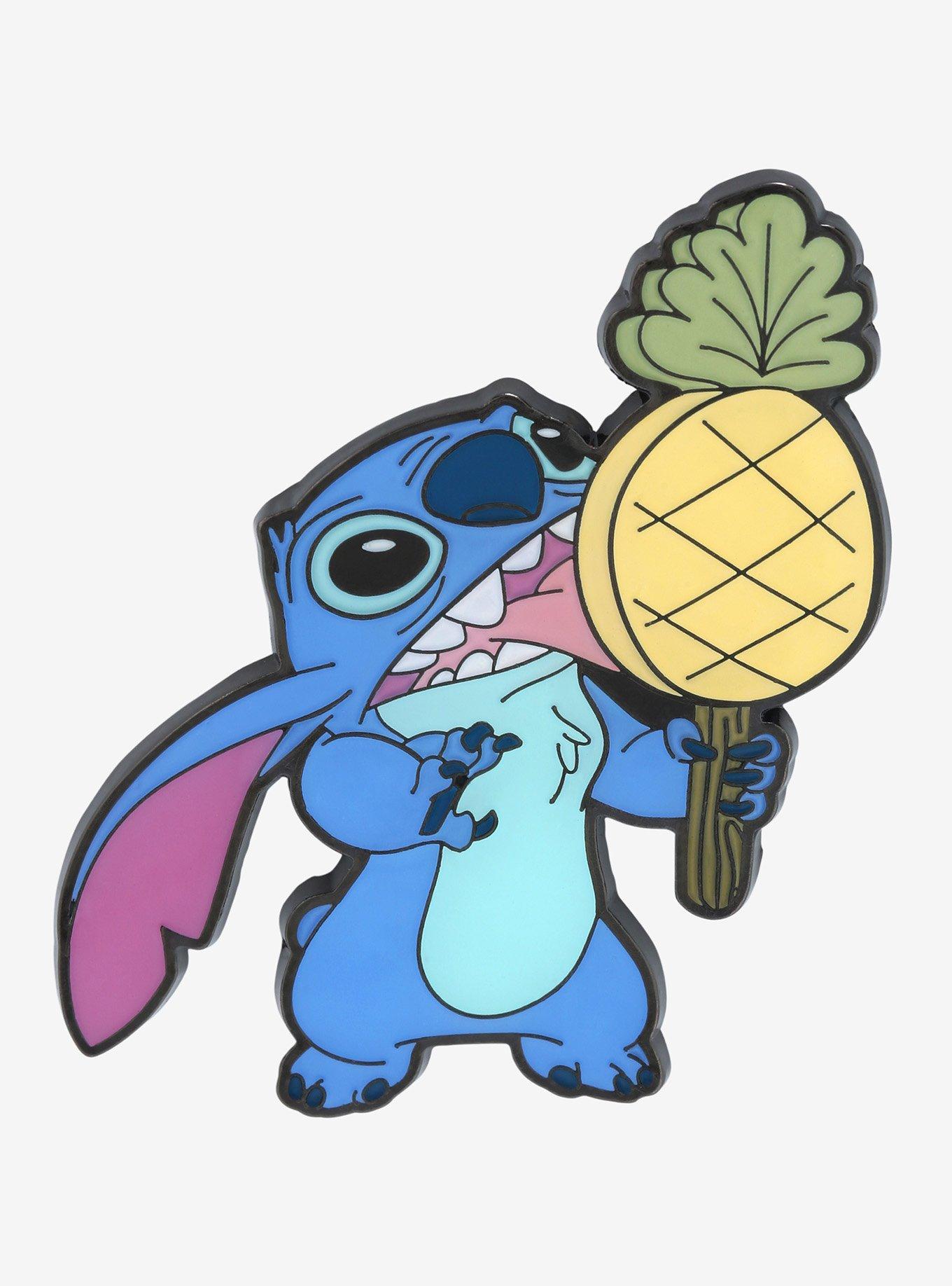 Loungefly Disney Lilo & Stitch Stitch with Pineapple Popsicle Enamel Pin - BoxLunch Exclusive, , hi-res