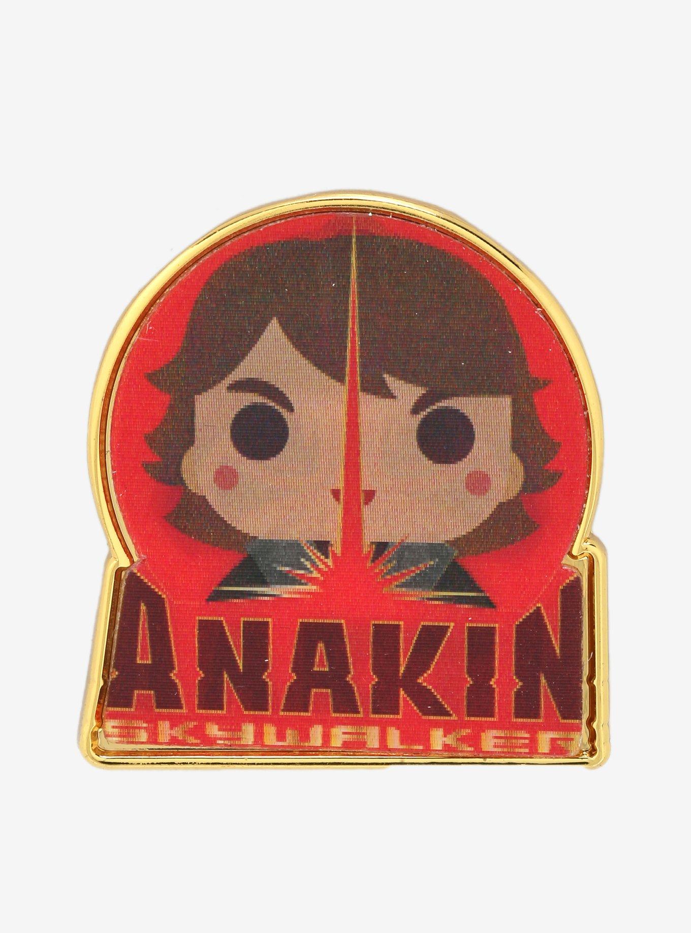 Loungefly Star Wars Chibi Anakin Skywalker & Darth Vader Lenticular Enamel Pin - BoxLunch Exclusive, , hi-res