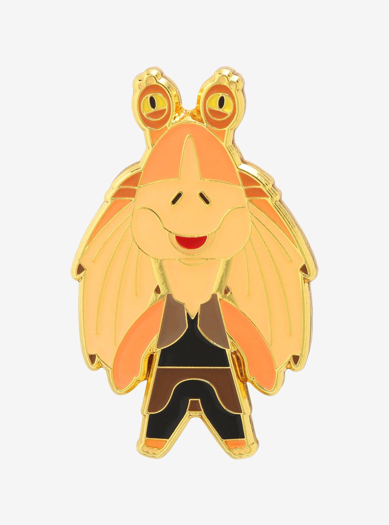 Loungefly Star Wars Chibi Jar Jar Binks Enamel Pin - BoxLunch Exclusive, , hi-res