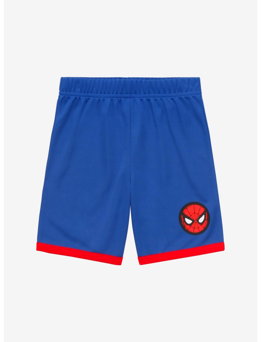 Marvel Spider-Man Spidey Toddler Basketball Shorts - BoxLunch Exclusive, DARK BLUE, hi-res