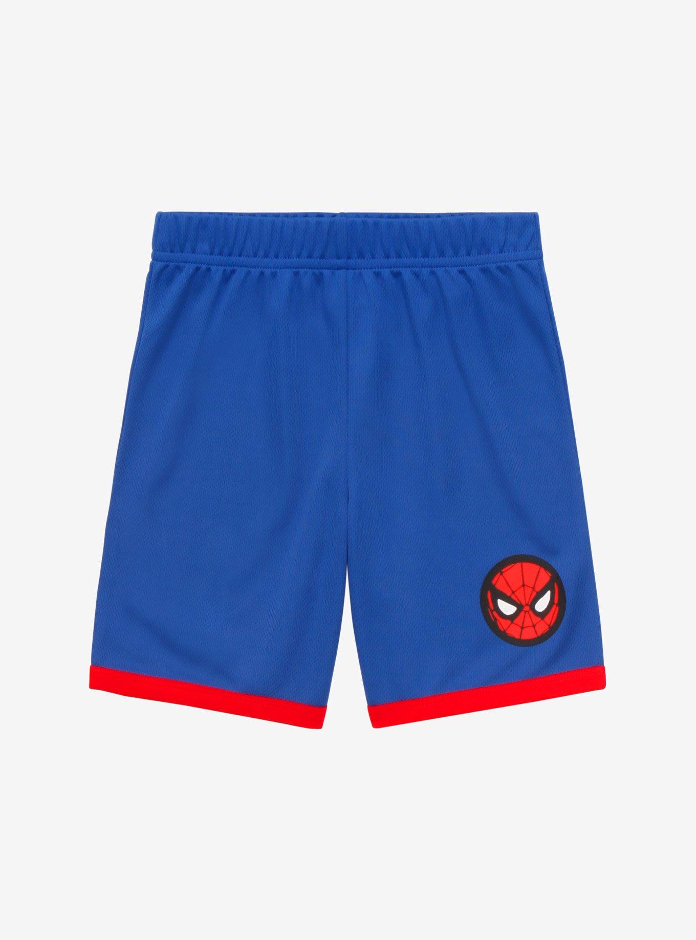 Marvel Spider-Man Spidey Toddler Basketball Shorts - BoxLunch Exclusive, DARK BLUE, hi-res