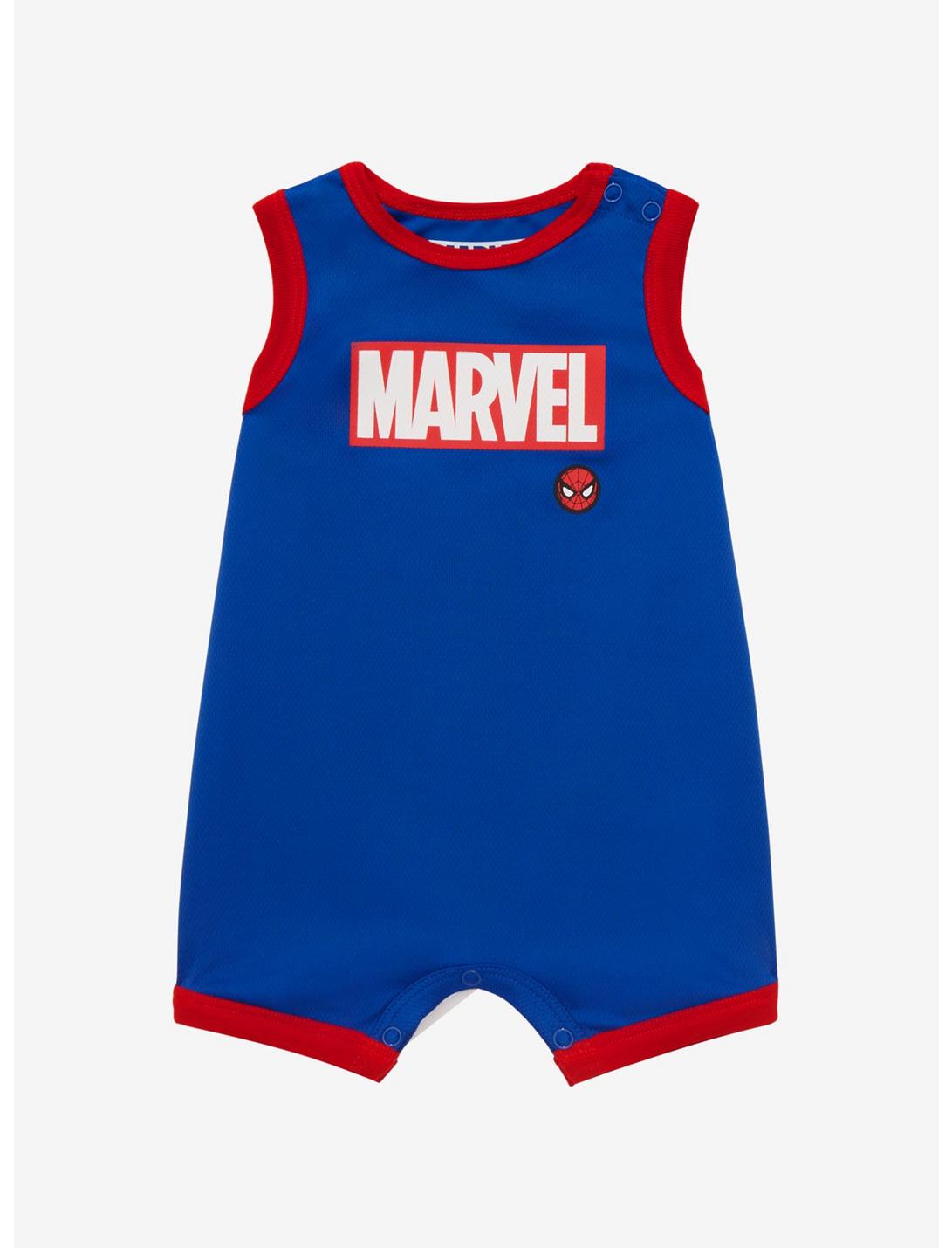 Spidey Infant Basketball Jersey Romper - Exclusive | BoxLunch