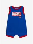 Marvel Spider-Man Spidey Infant Basketball Jersey Romper - BoxLunch Exclusive , DARK BLUE, hi-res