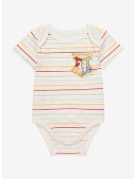 Harry Potter Hogwarts House Crest Striped Infant One-Piece - BoxLunch Exclusive , , hi-res