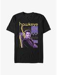 Marvel Hawkeye Stacked Hero T-Shirt, BLACK, hi-res