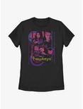 Marvel Hawkeye Bolt Slinger Collage Womens T-Shirt, BLACK, hi-res