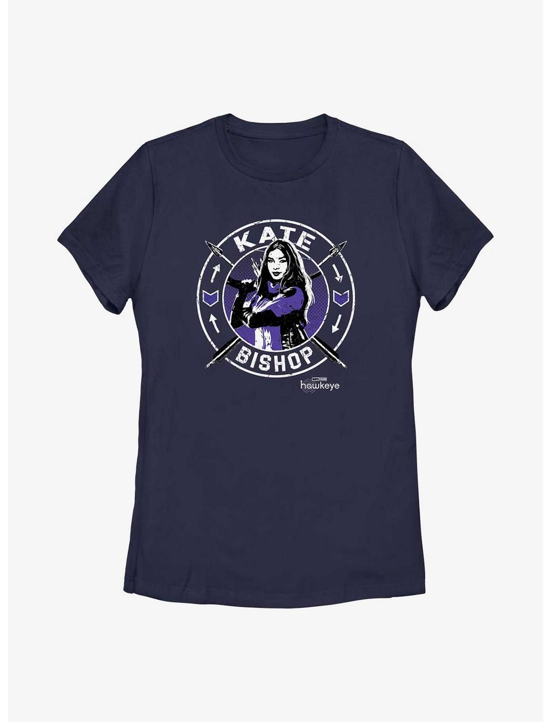 Marvel Hawkeye Kate Bishop Stamp Womens T-Shirt, NAVY, hi-res