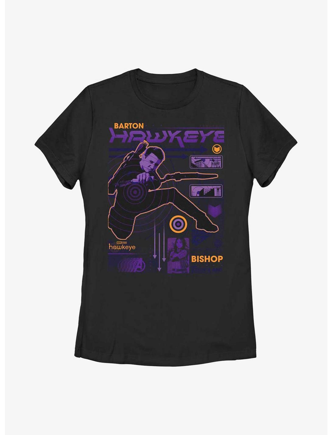 Marvel Hawkeye Street Scan Womens T-Shirt, BLACK, hi-res