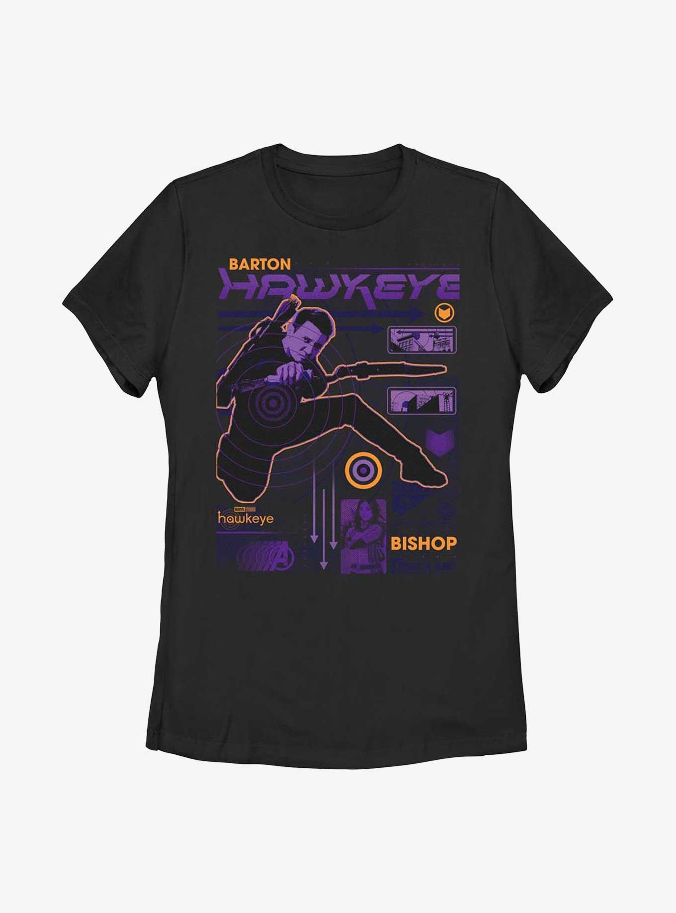 Marvel Hawkeye Street Scan Womens T-Shirt, BLACK, hi-res
