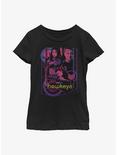 Marvel Hawkeye Bolt Slinger Collage Youth Girls T-Shirt, BLACK, hi-res