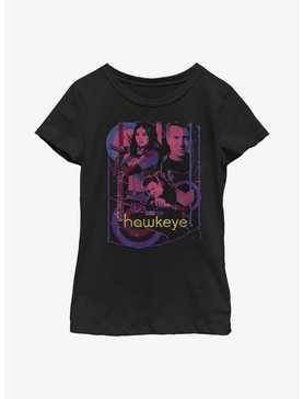 Marvel Hawkeye Bolt Slinger Collage Youth Girls T-Shirt, , hi-res