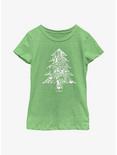 Marvel Hawkeye Christmas Tree Youth Girls T-Shirt, GRN APPLE, hi-res