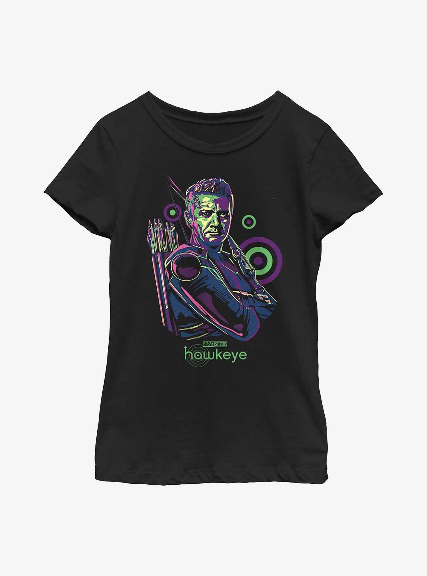 Marvel Hawkeye Multicolor Youth Girls T-Shirt, BLACK, hi-res