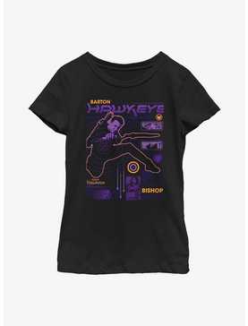Marvel Hawkeye Street Scan Youth Girls T-Shirt, , hi-res