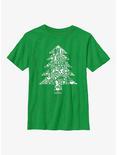 Marvel Hawkeye Christmas Tree Youth T-Shirt, KELLY, hi-res