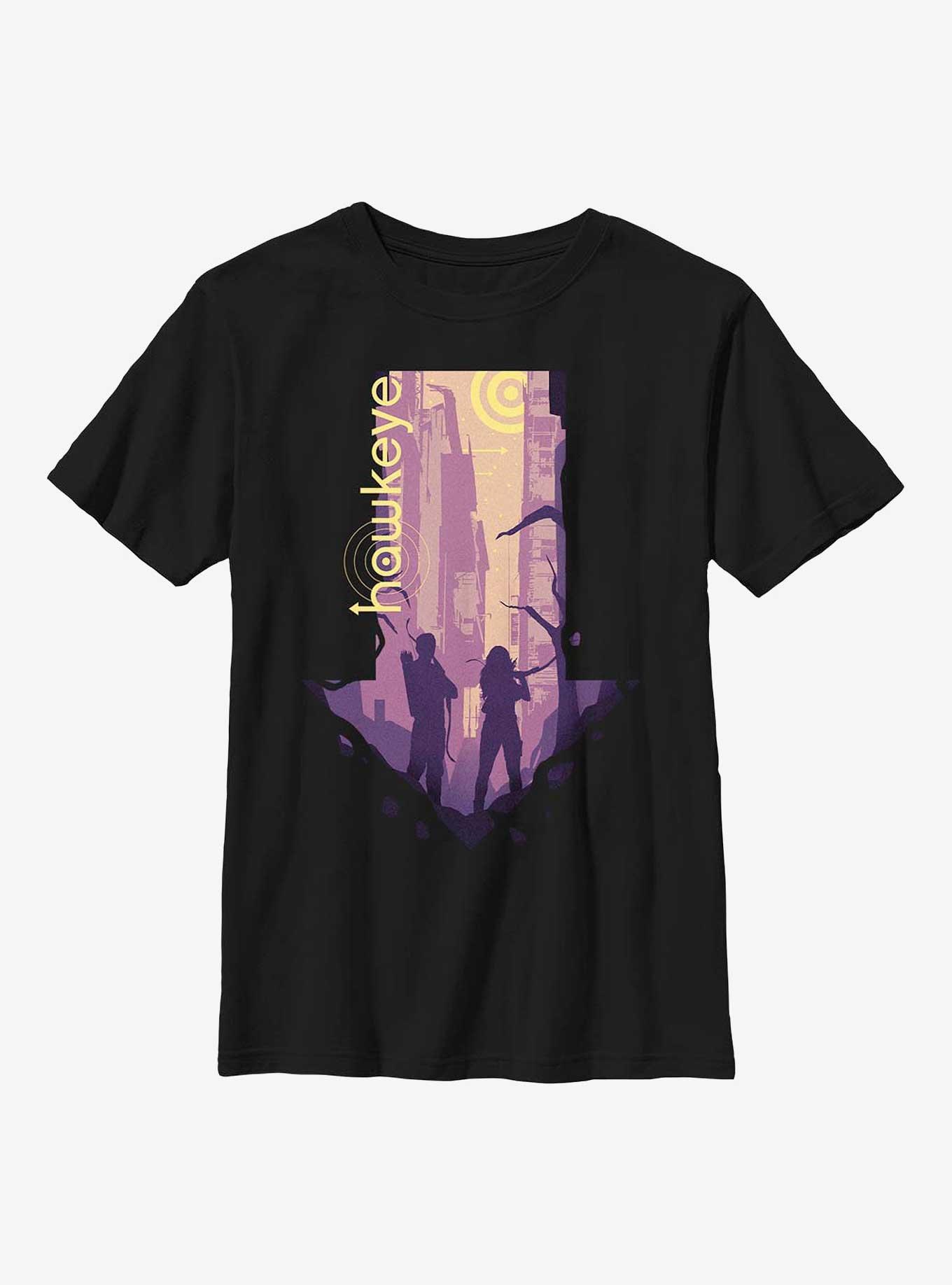 Marvel Hawkeye Pointed Youth T-Shirt, BLACK, hi-res