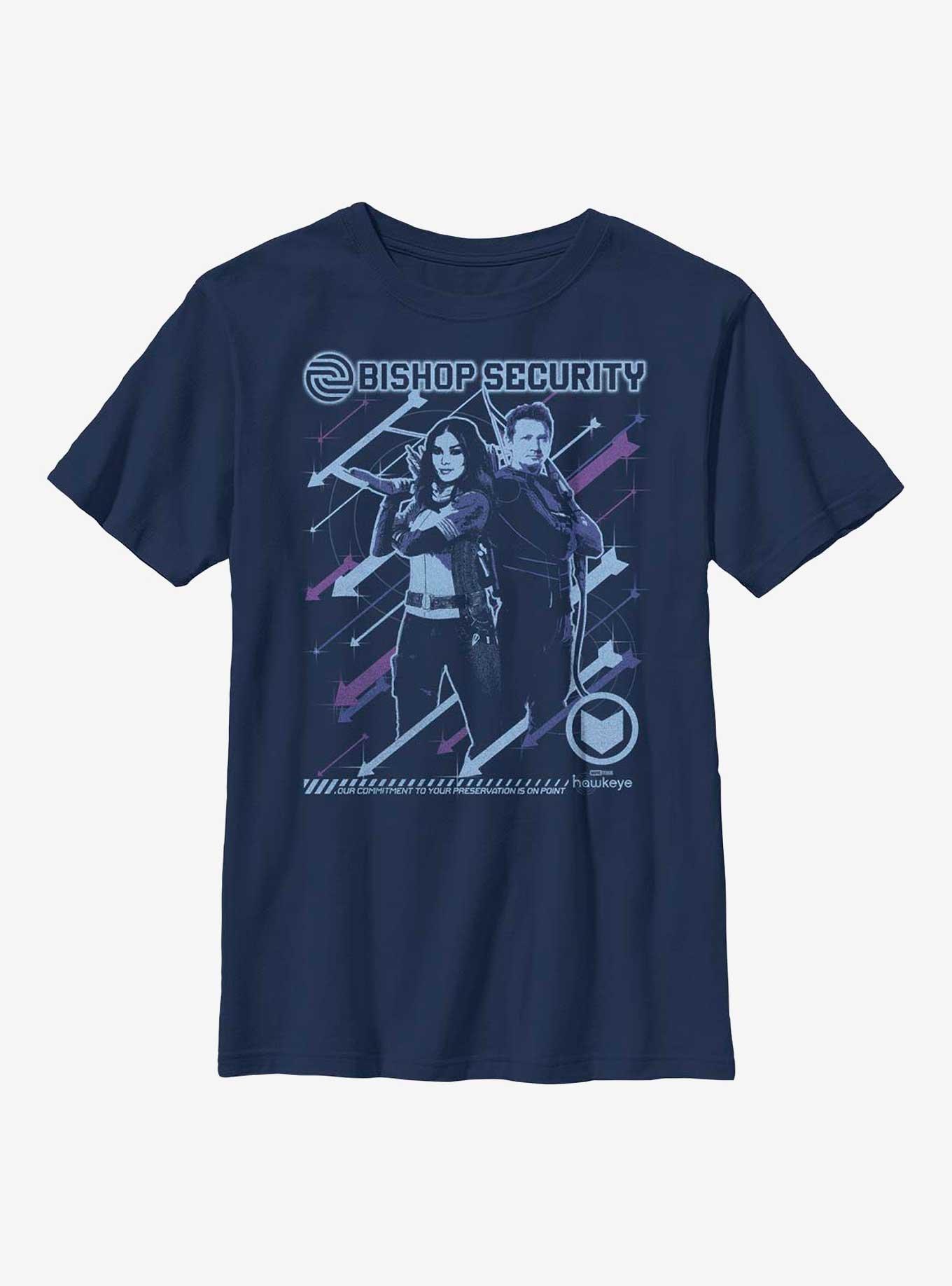 Marvel Hawkeye Bishop Security Youth T-Shirt, NAVY, hi-res