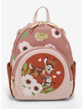 Disney Bambi Thumper & Bambi Watercolor Circle Portrait Convertible Mini Backpack - BoxLunch Exclusive, , hi-res