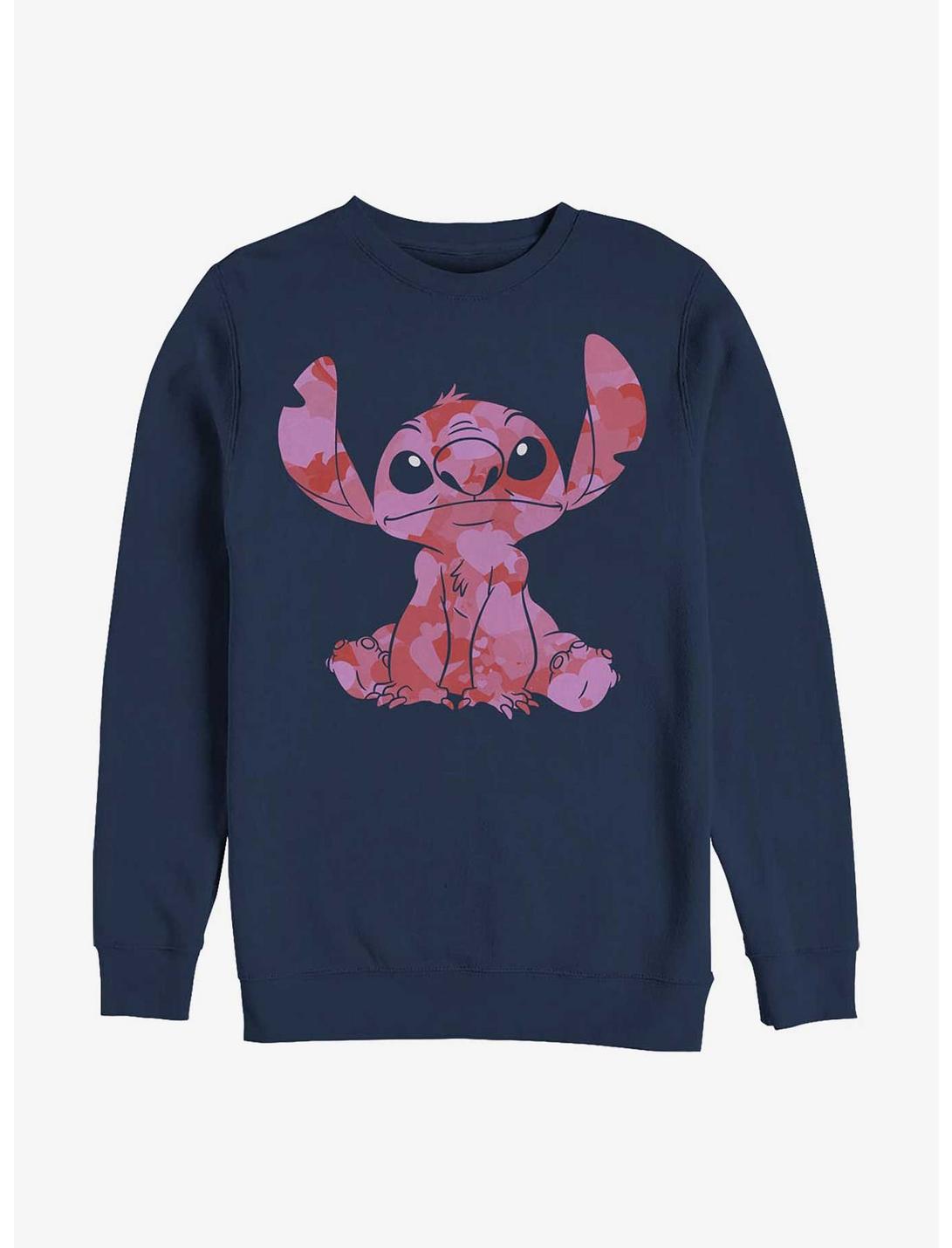 Disney Lilo & Stitch Heart Fill Sweatshirt, NAVY, hi-res