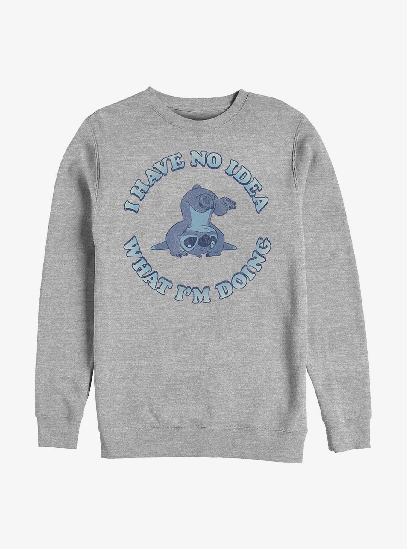 Disney Lilo & Stitch No Idea Sweatshirt, ATH HTR, hi-res