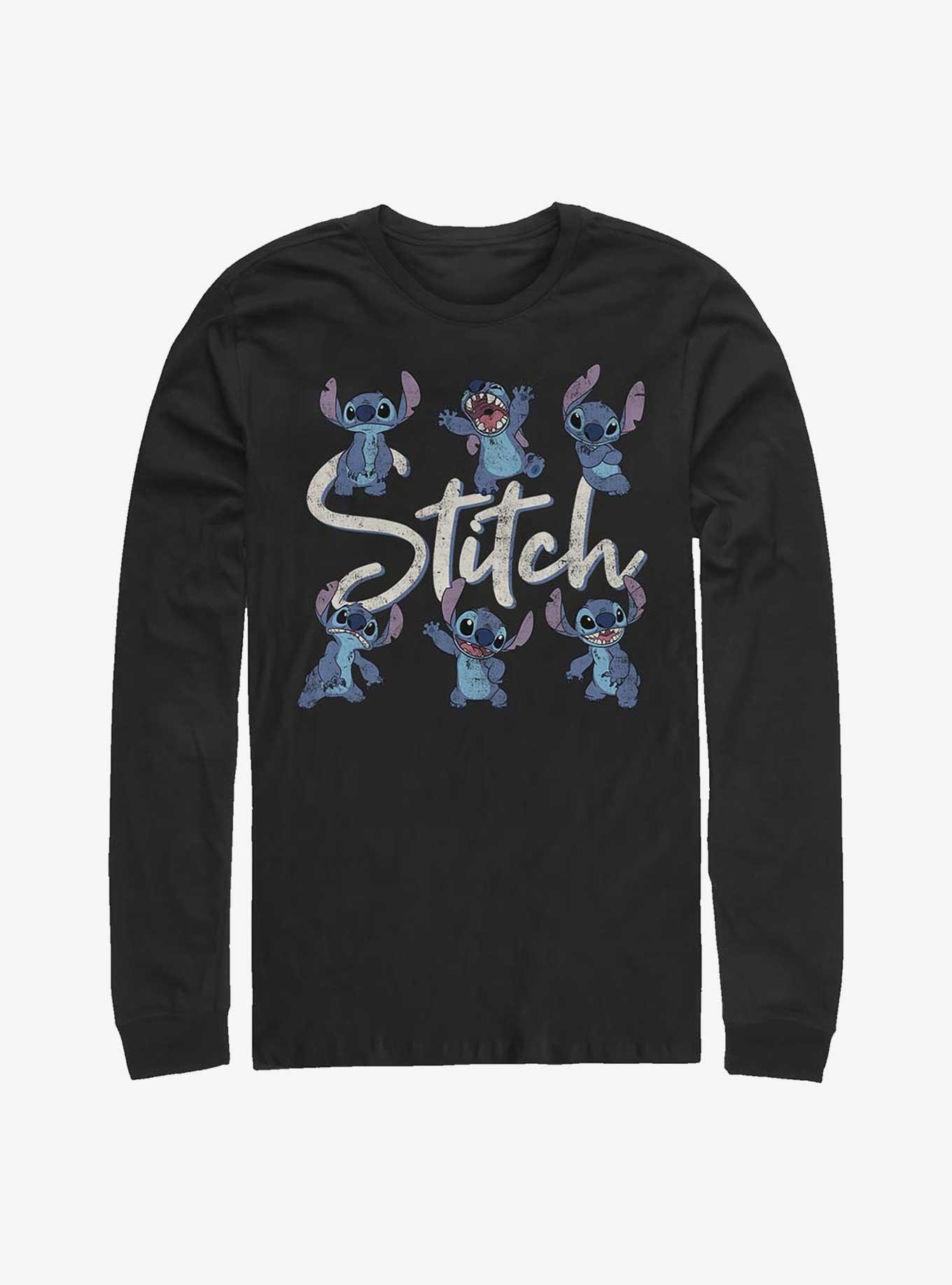 Disney Lilo & Stitch Posing Long-Sleeve T-Shirt, BLACK, hi-res