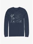 Disney Lilo & Stitch Surf Line Art Long-Sleeve T-Shirt, NAVY, hi-res