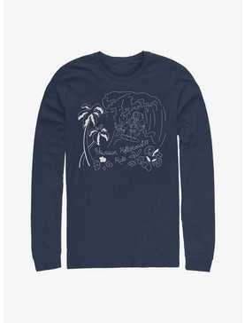 Disney Lilo & Stitch Surf Line Art Long-Sleeve T-Shirt, , hi-res
