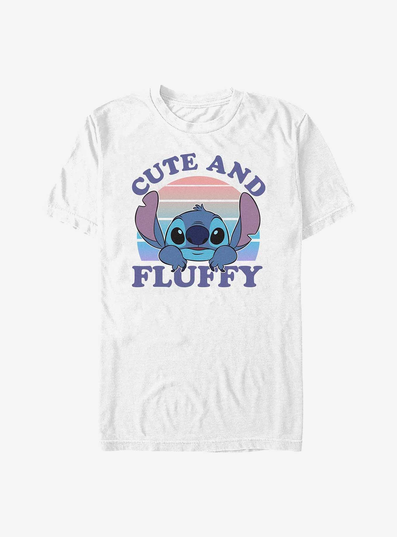 Disney Lilo & Stitch Cute And Fluffy T-Shirt, WHITE, hi-res