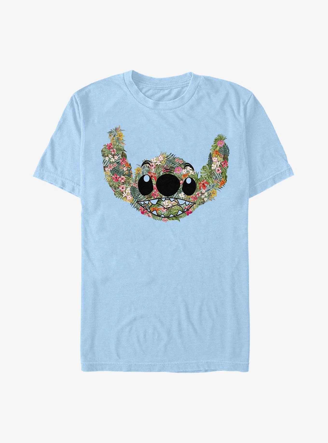 Disney Lilo & Stitch Floral T-Shirt, , hi-res