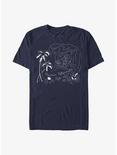 Disney Lilo & Stitch Surf Line Art T-Shirt, NAVY, hi-res
