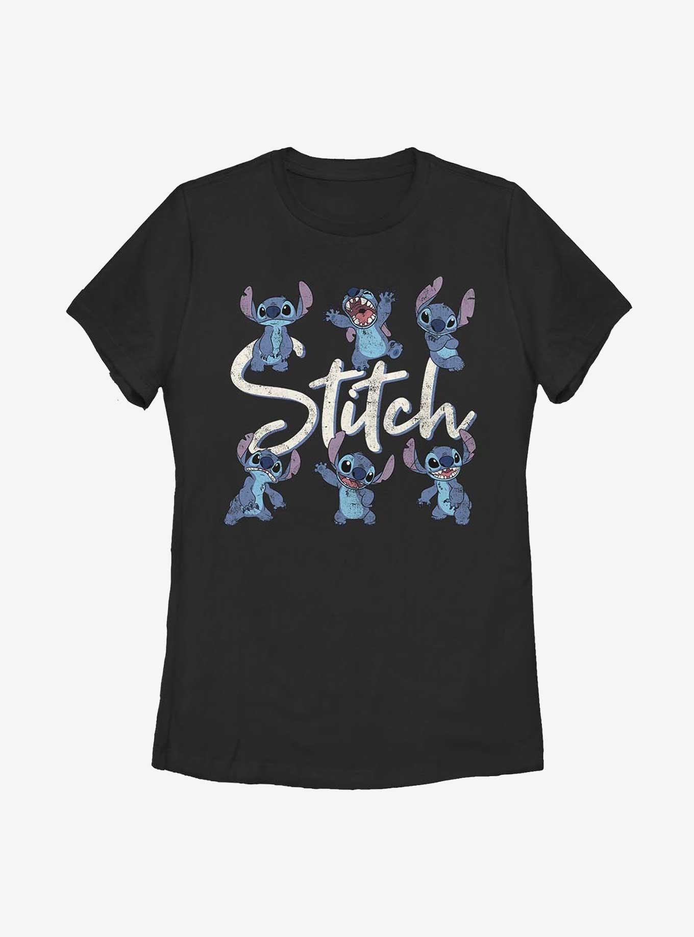 Disney Lilo & Stitch Posing Womens T-Shirt, BLACK, hi-res