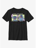 Disney Lilo & Stitch Selfie Youth T-Shirt, BLACK, hi-res