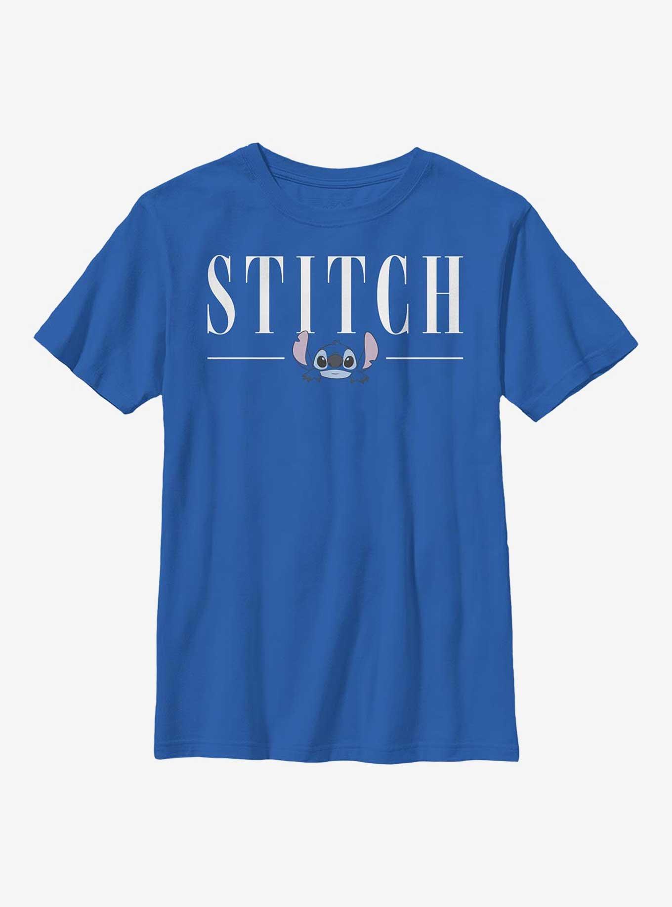 Disney Lilo & Stitch Title Youth T-Shirt, ROYAL, hi-res