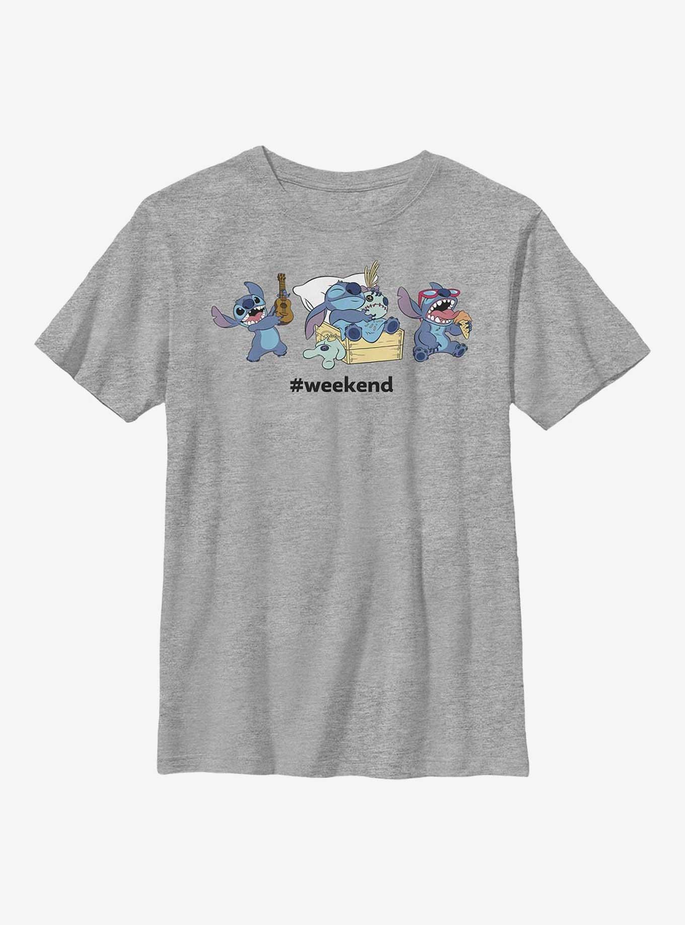 Disney Lilo & Stitch Weekend Youth T-Shirt, ATH HTR, hi-res