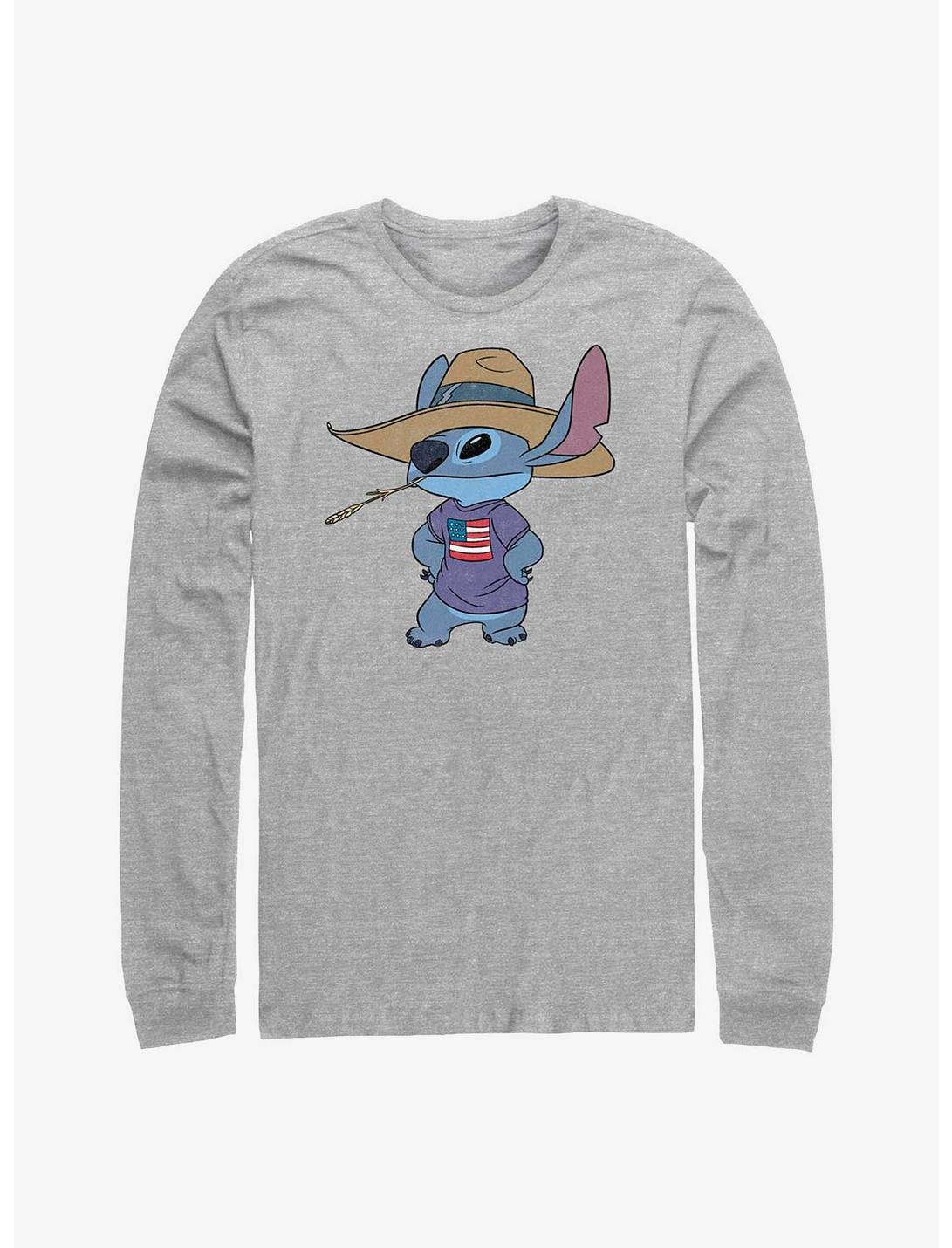 Disney Lilo & Stitch Big Stitch Long-Sleeve T-Shirt, ATH HTR, hi-res
