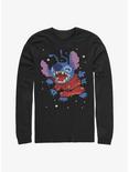Disney Lilo & Stitch Pixelated Long-Sleeve T-Shirt, BLACK, hi-res