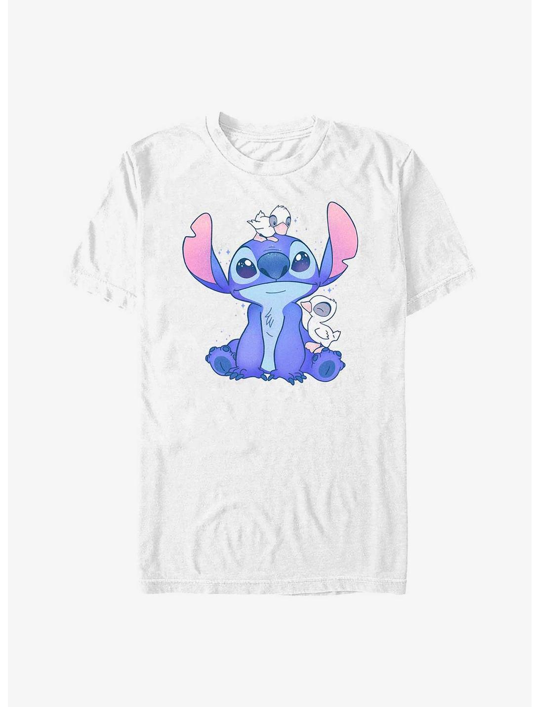 Disney Lilo & Stitch Cute Ducks T-Shirt, WHITE, hi-res