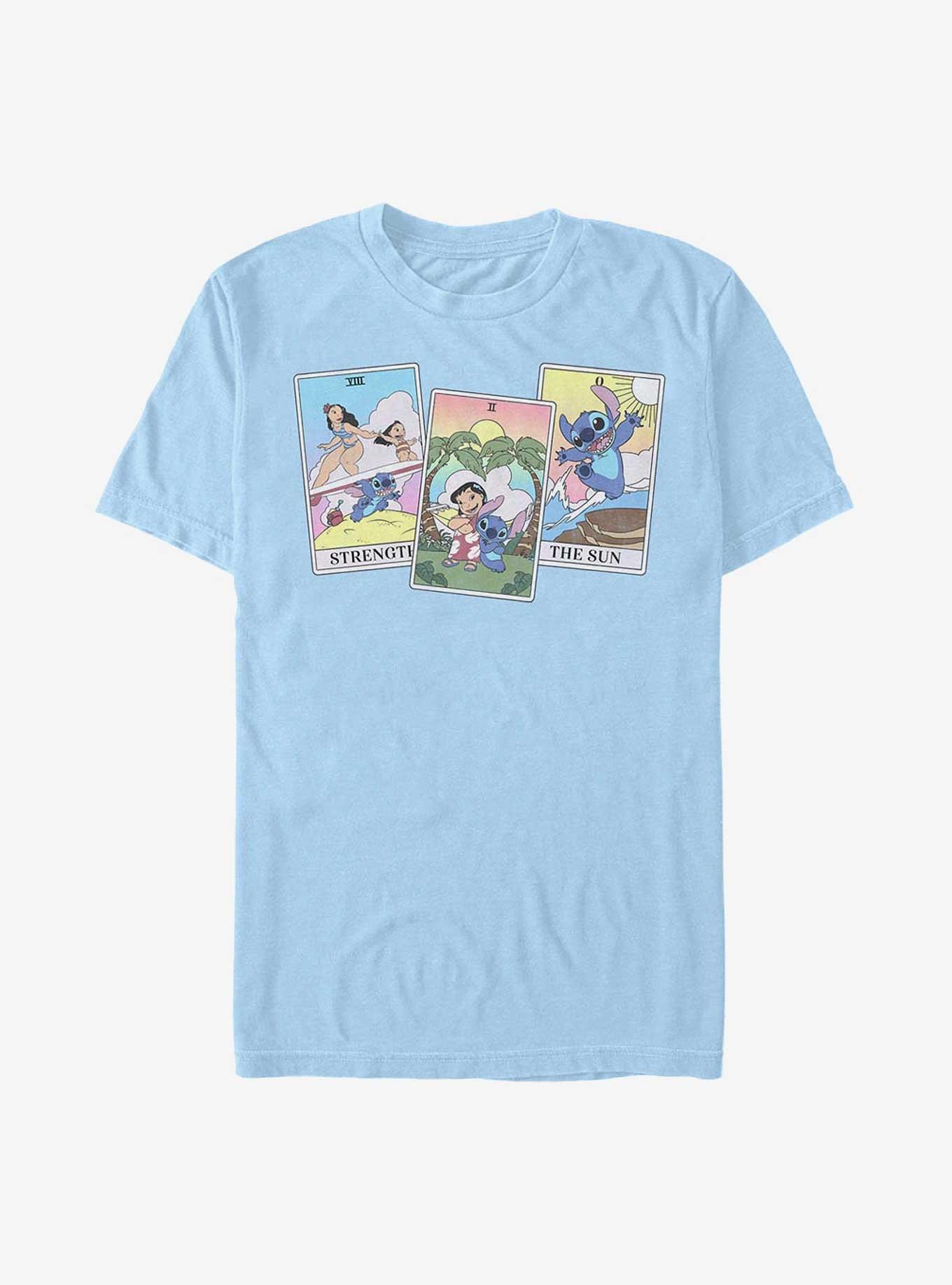 Disney Lilo & Stitch Tarot Cards T-Shirt, LT BLUE, hi-res