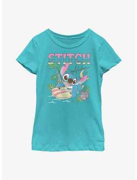 Disney Lilo & Stitch Aloha Surf Youth Girls T-Shirt, , hi-res