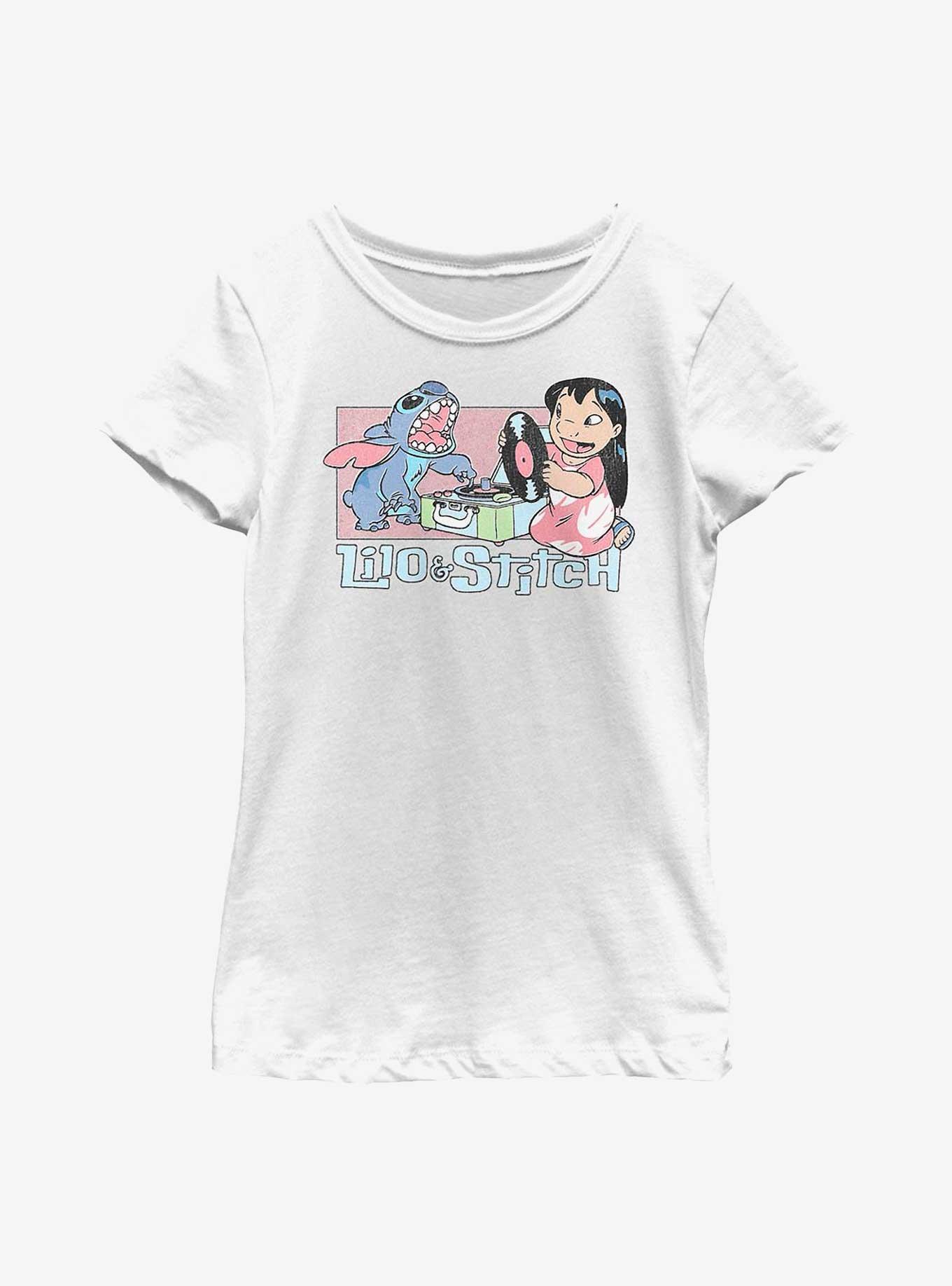 Disney Lilo & Stitch Duo Records Youth Girls T-Shirt, , hi-res