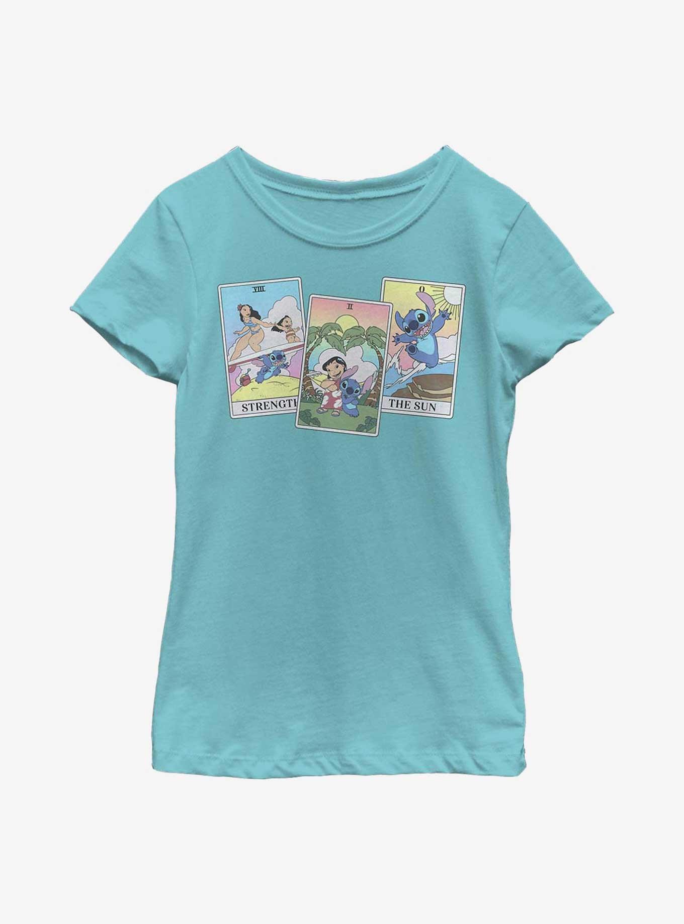 Disney Lilo & Stitch Tarot Cards Youth Girls T-Shirt, , hi-res