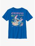 Disney Lilo & Stitch Aloha Surf Youth T-Shirt, ROYAL, hi-res