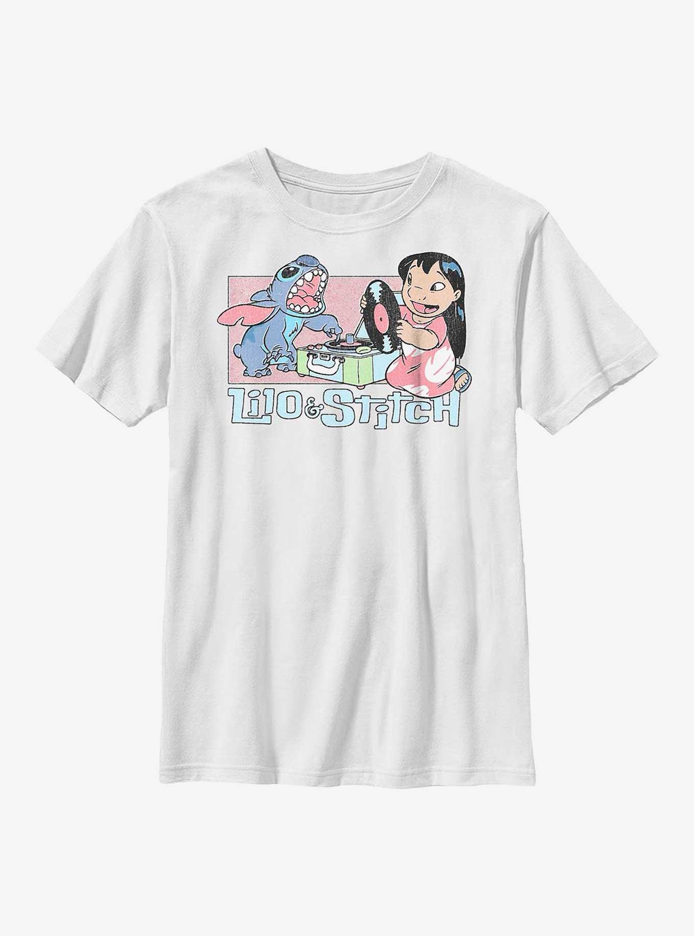 Disney Lilo & Stitch Duo Records Youth T-Shirt, , hi-res