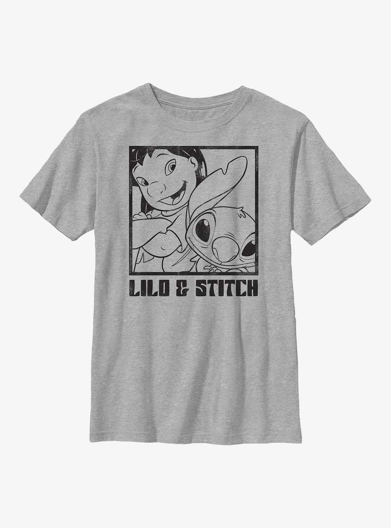 Disney Lilo & Stitch Snap Youth T-Shirt, ATH HTR, hi-res