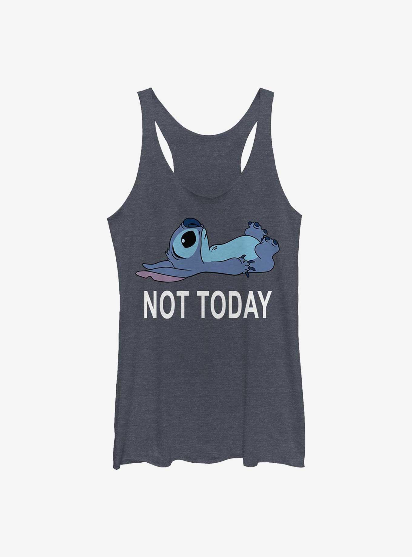 Disney Lilo & Stitch Not Today Womens Tank Top, NAVY HTR, hi-res