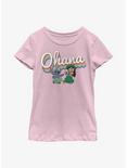 Disney Lilo & Stitch Rainbow Ohana Youth Girls T-Shirt, PINK, hi-res