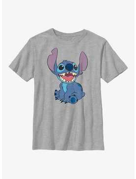 Disney Lilo & Stitch Basic Happy Stitch Youth T-Shirt, , hi-res